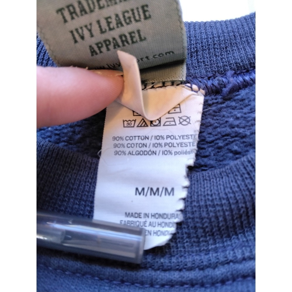 Ivysport Columbia University Sweatshirt Hanes Ultimate Cotton Navy Blue Medium - Picture 4 of 9